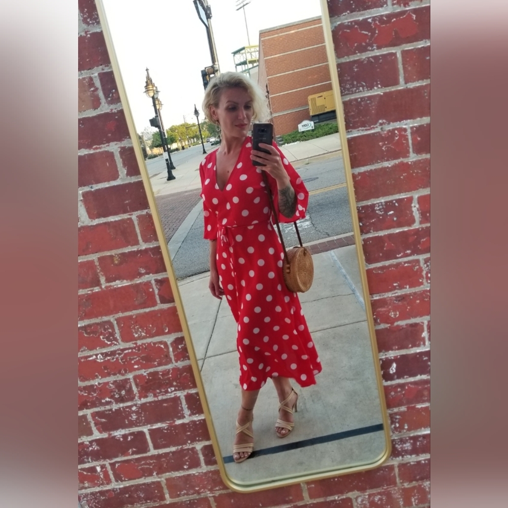 Polka-dot dress